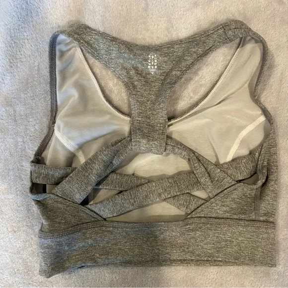 Free People Movement Lightning Synergy Active Bralette Grey Size Extra Small - Picture 8 of 8